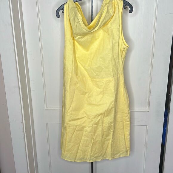 Petal & Pup Dresses & Skirts - Petal & Pup CHRISSY LINEN MINI DRESS - BUTTER Yellow Nwot Size Large